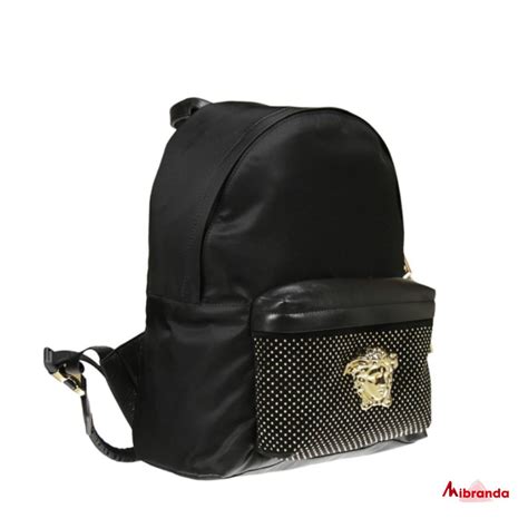 mochila versace negra|Versace backpack purse.